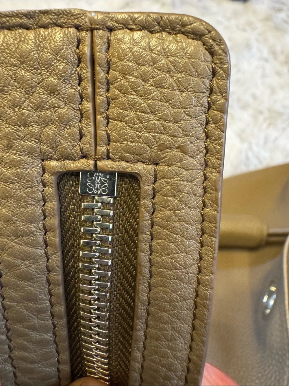 2025 Loewe Madrid Bag in Dark Beige (Large)